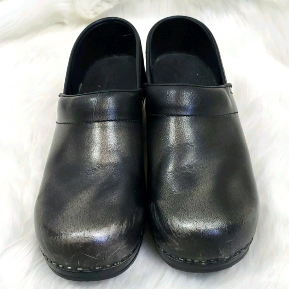Sanita clogs leather upper lining shoes women size 38